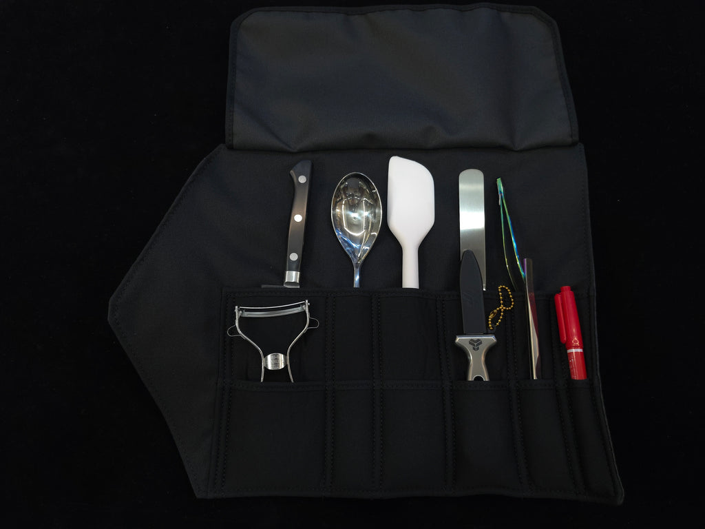 Knife Life 12 Pocket Chef Utensil Roll (Carbon Fiber Pattern)
