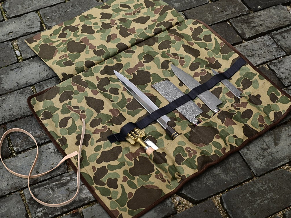 West Japan Tools 迷彩帆布捲袋 (6把刀)