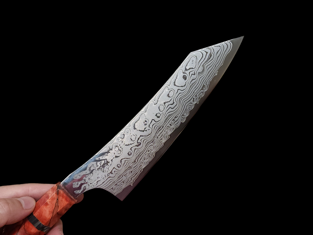 龍泉紅蓮緋龍‧改三德刀175mm SPG STRIX (連鞘)