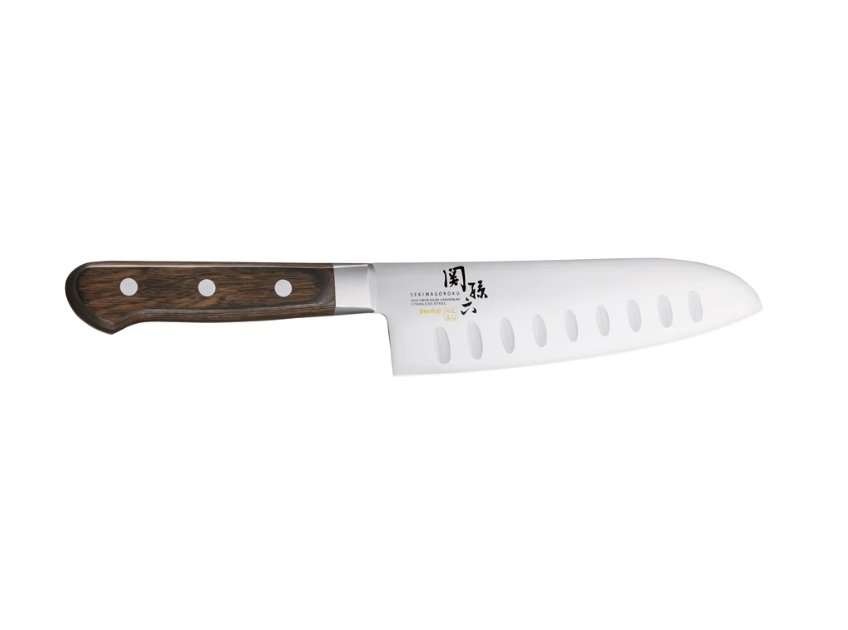 Seki Magoroku AUS-8 Granton Santoku 165mm