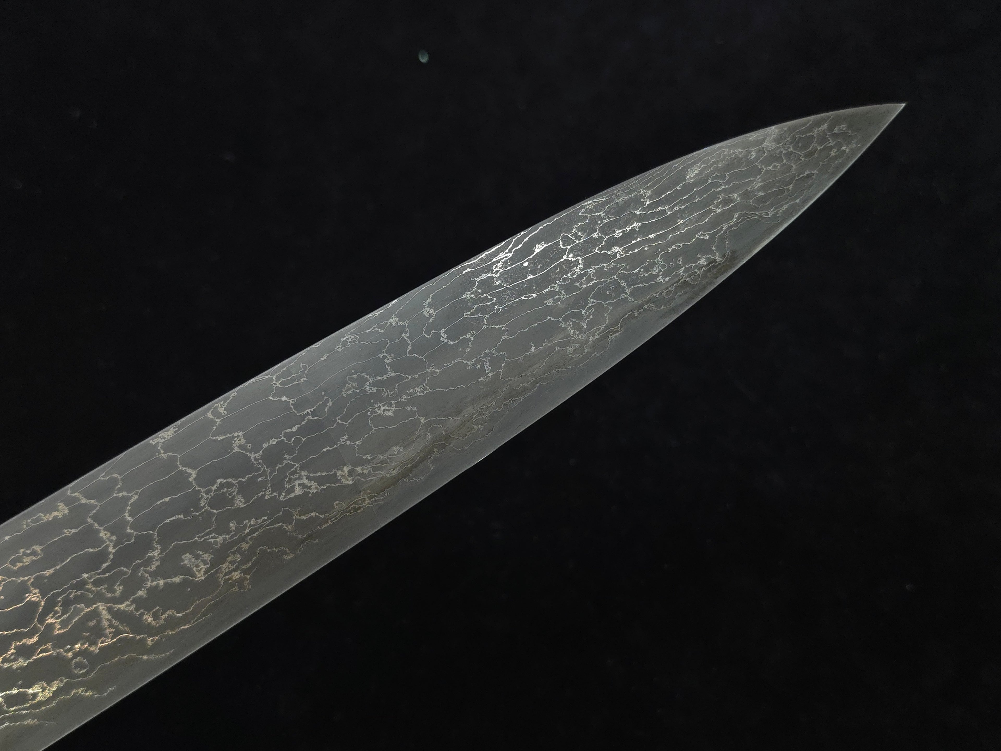 Naoki Mazaki Beads Damascus Shirogami 1 Sujihiki 300mm