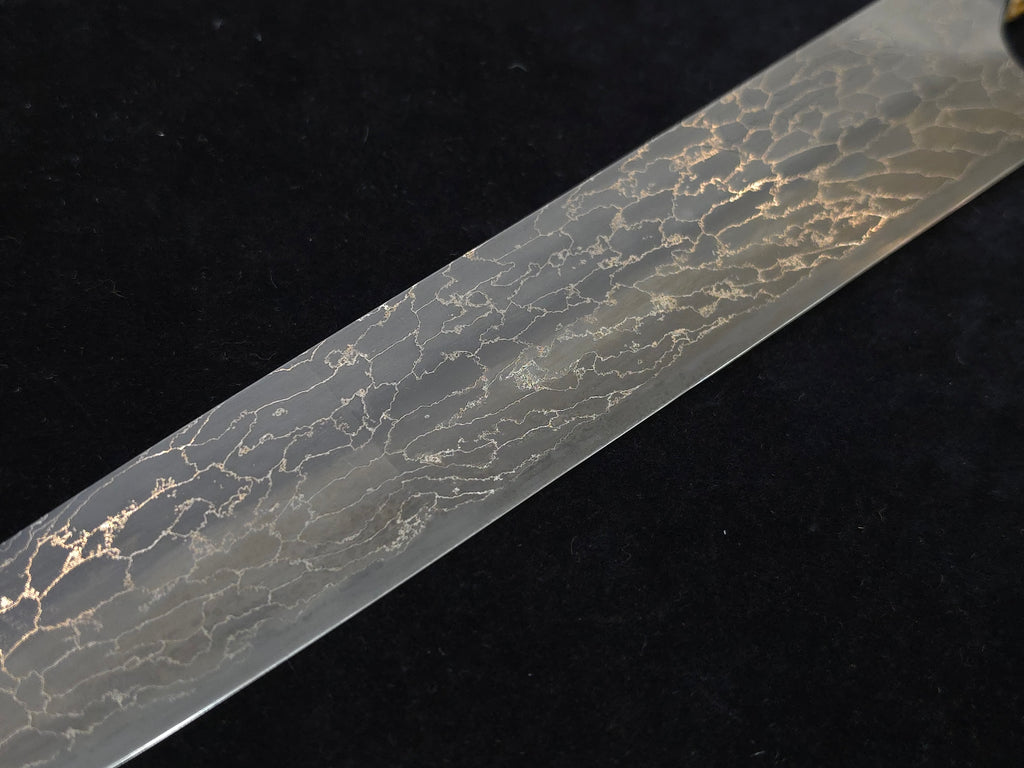 Naoki Mazaki Beads Damascus Shirogami 1 Sujihiki 300mm