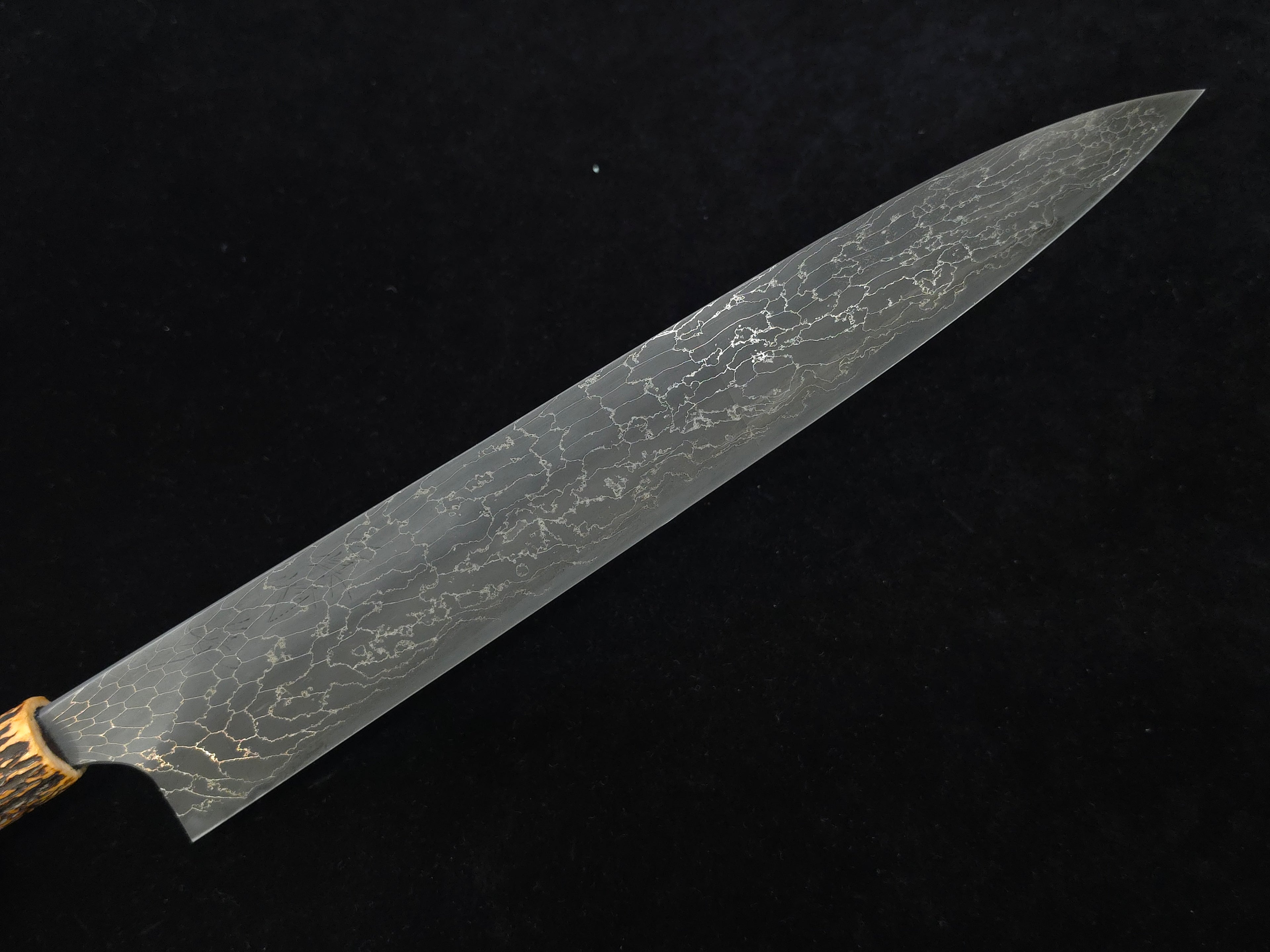 Naoki Mazaki Beads Damascus Shirogami 1 Sujihiki 300mm