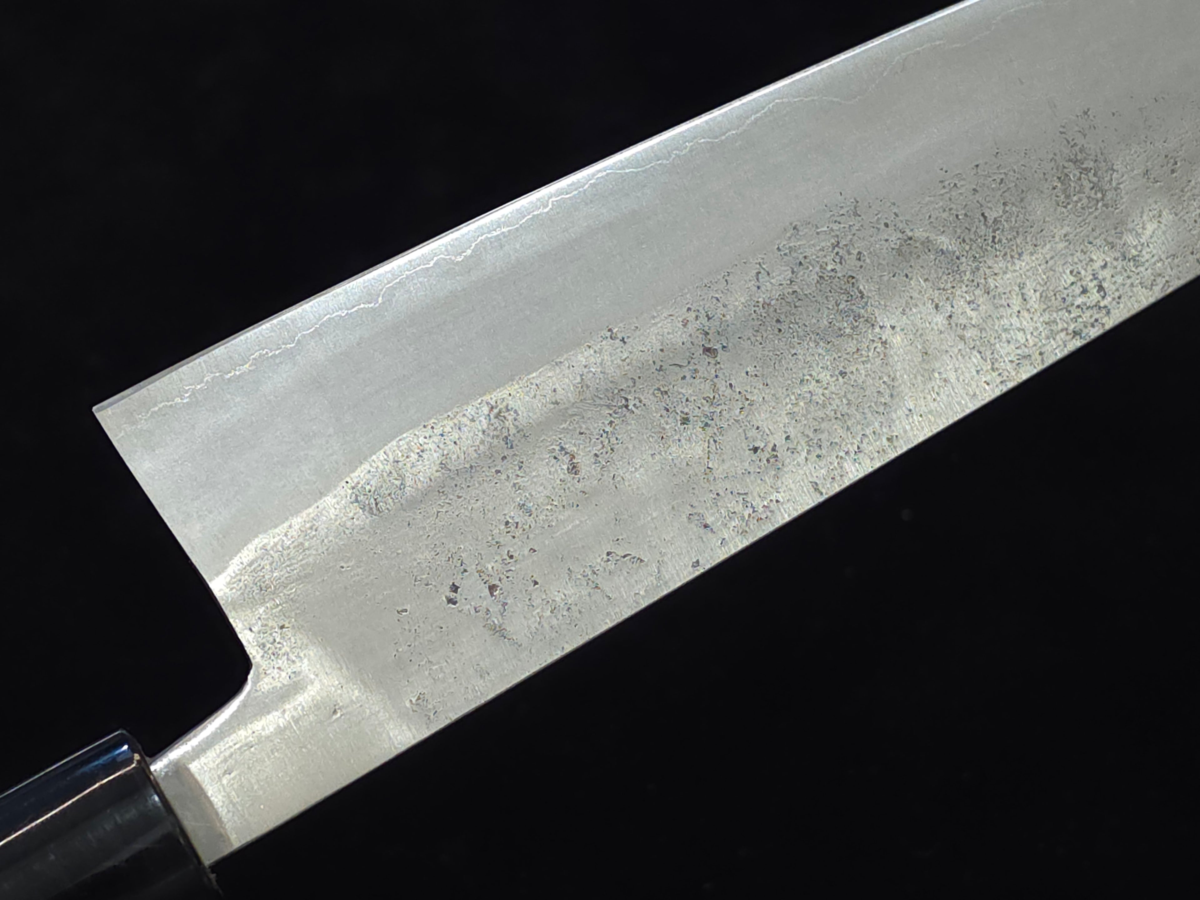 Teruyasu Fujiwara Nashiji Shirogami 1 Gyuto 180mm