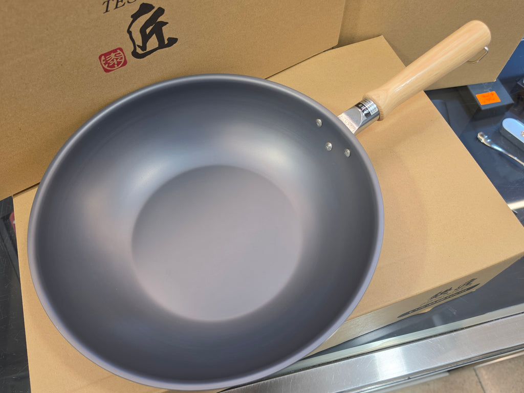 Tessho Nitrited Carbon Steel Wok 28cm
