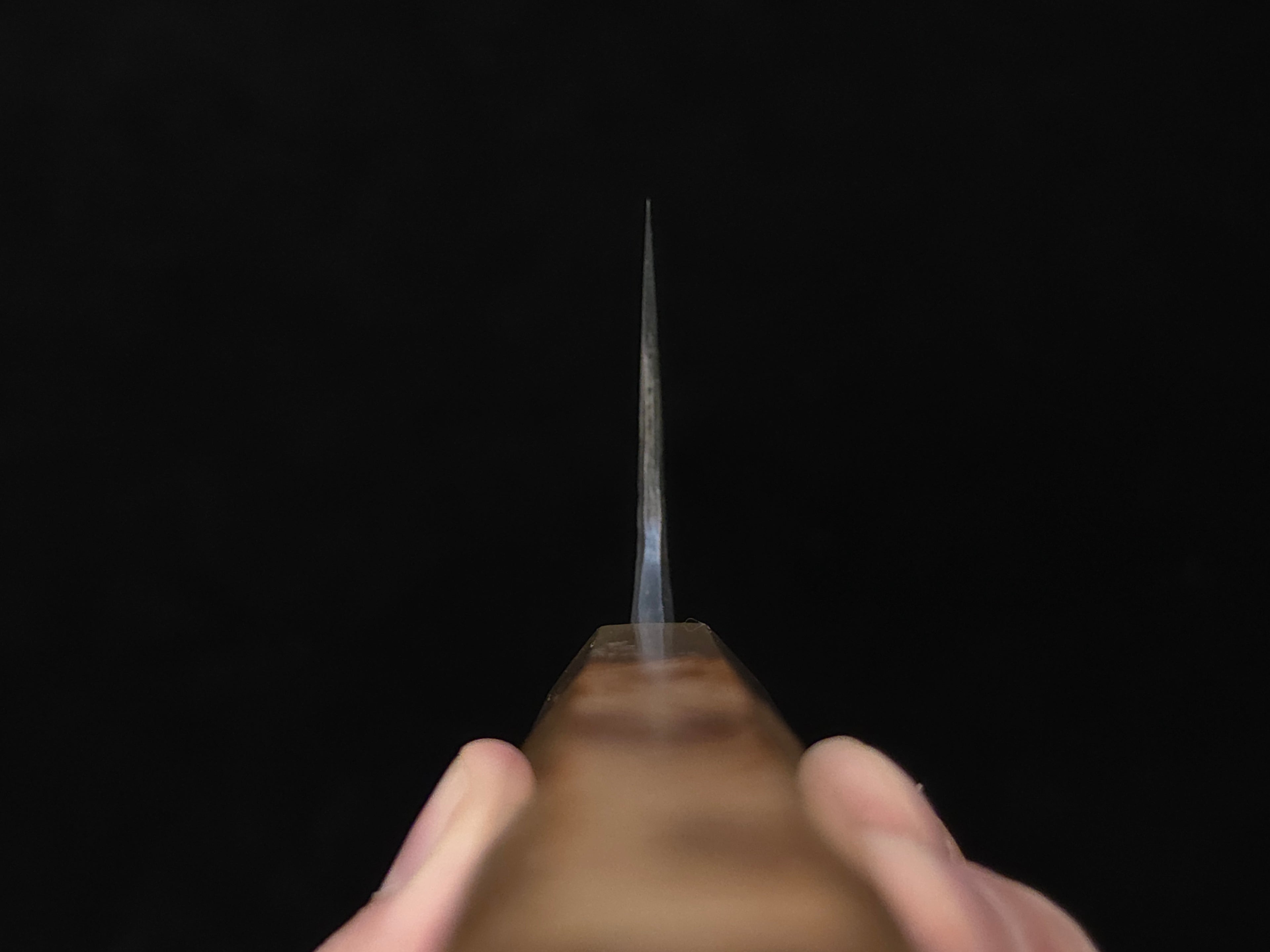 真崎直樹本三枚超青鋼黑打梨地切付牛刀240mm