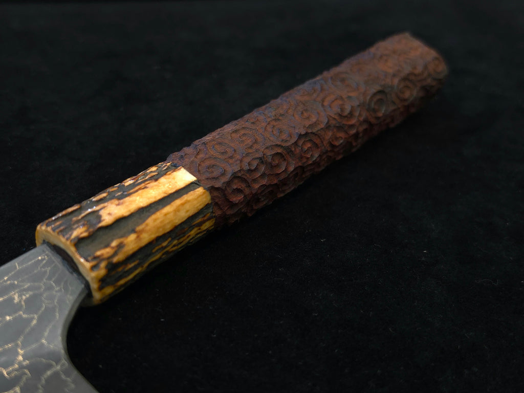 Naoki Mazaki Beads Damascus Shirogami 1 Sujihiki 300mm