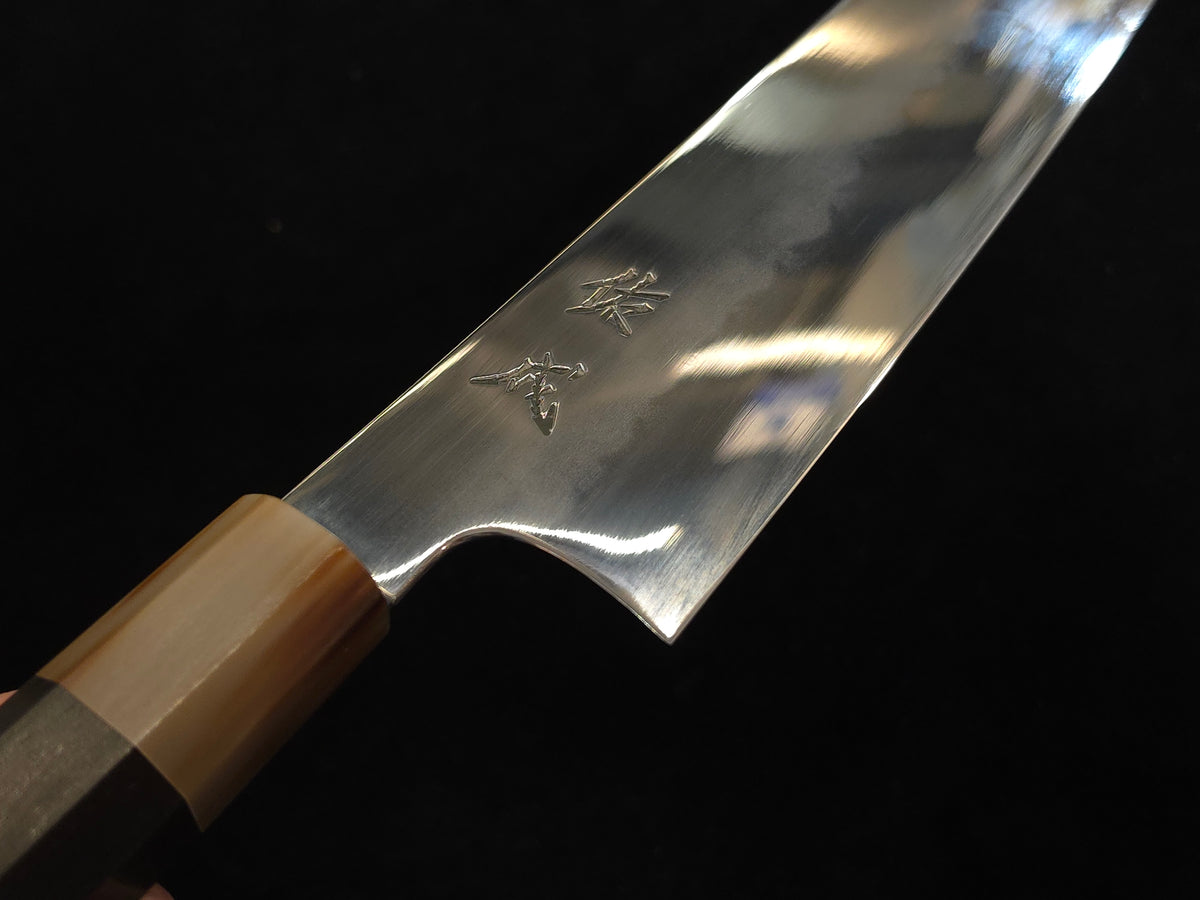 佑成白二鋼水本燒牛刀240mm