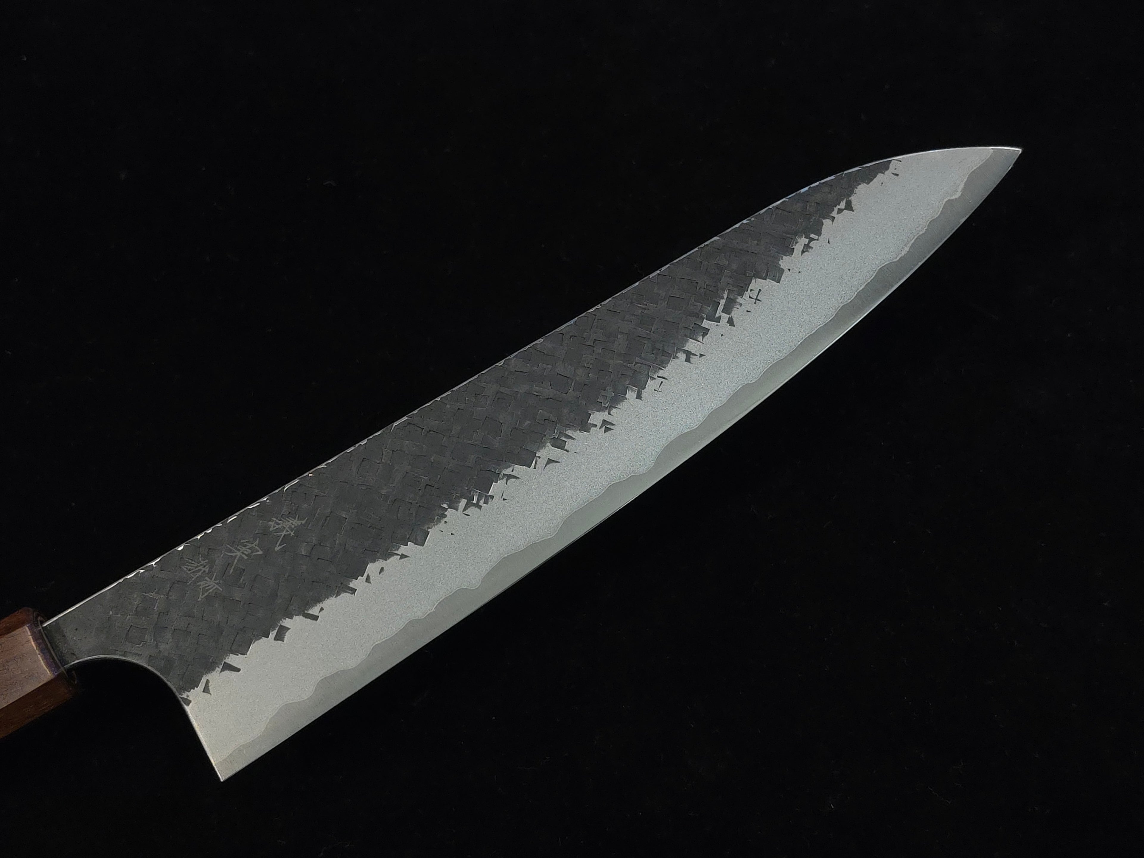 加藤義實超青鋼黑打牛刀240mm