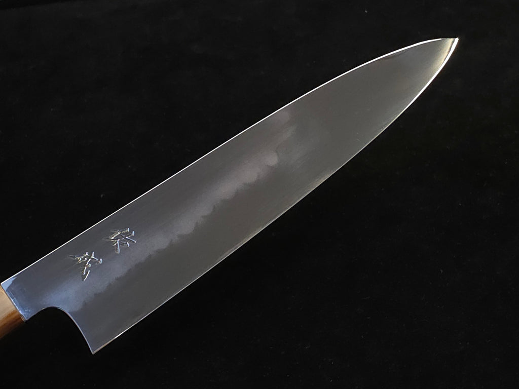 佑成白二鋼水本燒牛刀240mm