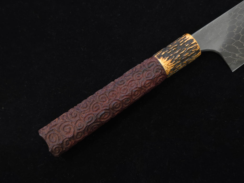 Naoki Mazaki Beads Damascus Shirogami 1 Sujihiki 300mm