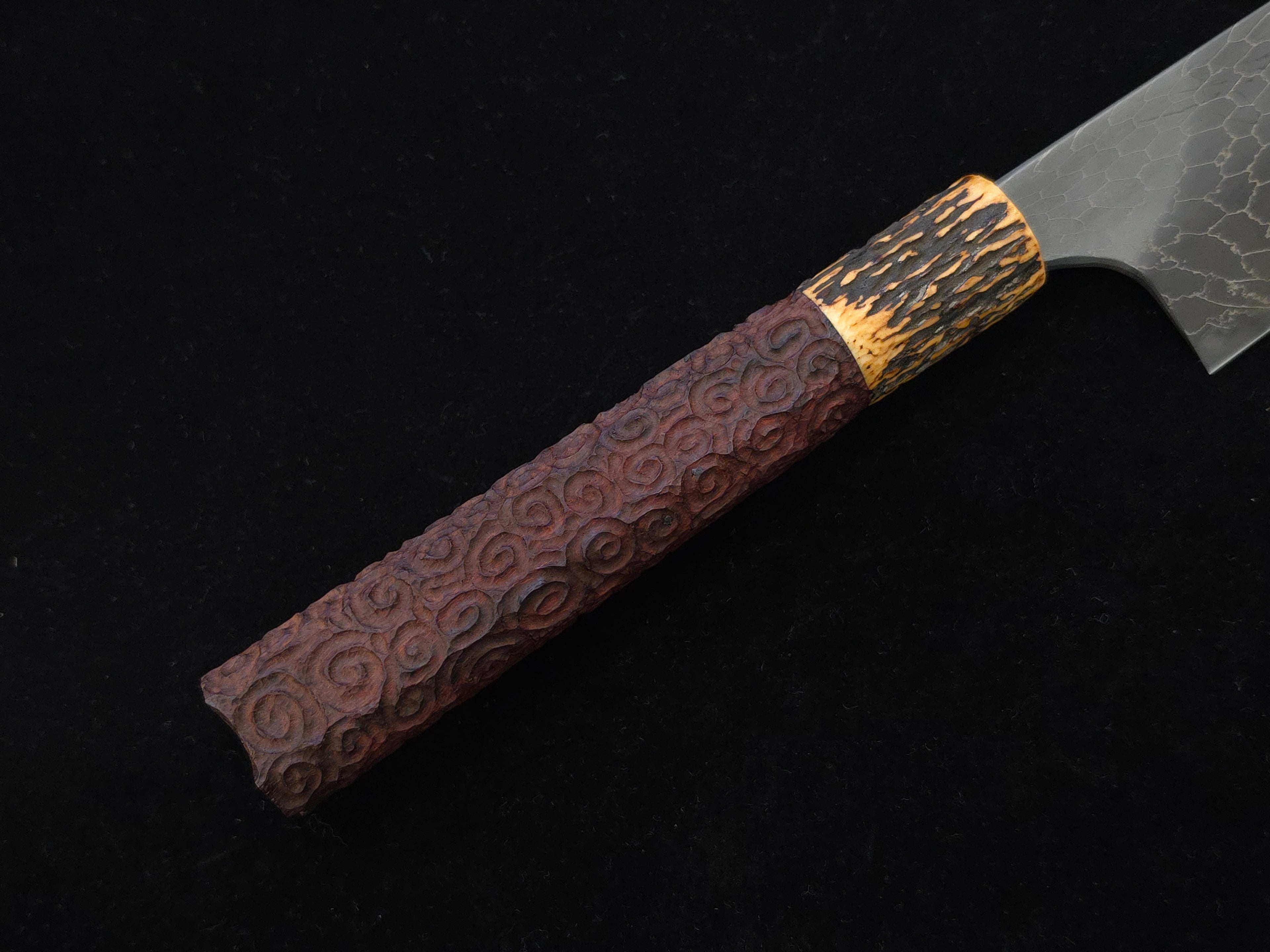 Naoki Mazaki Beads Damascus Shirogami 1 Sujihiki 300mm