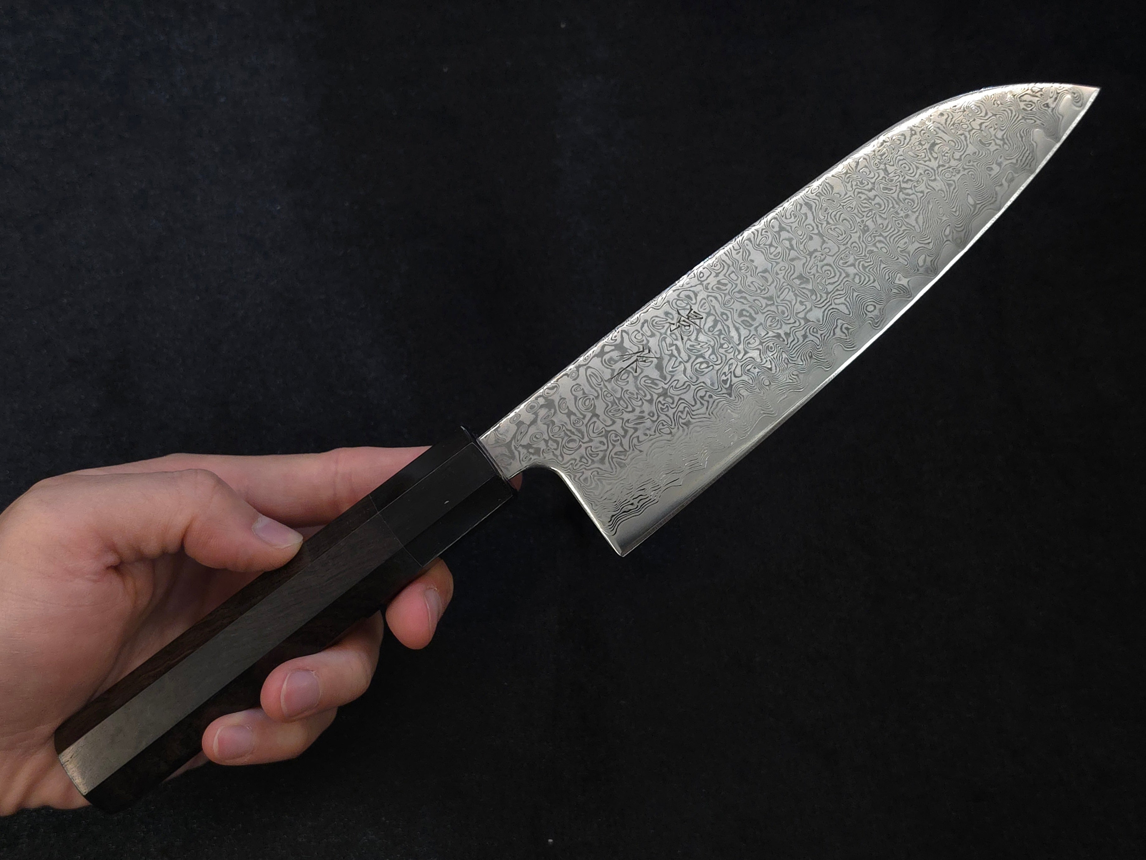 King SRS-13 Damascus Santoku 165mm