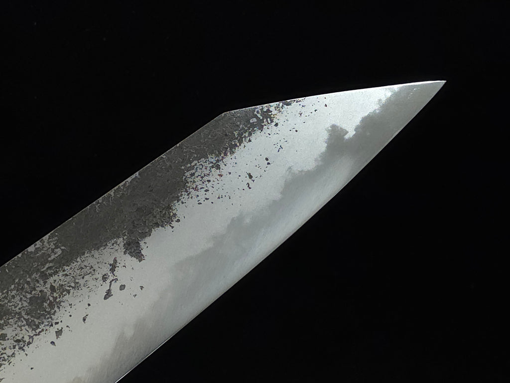 真崎直樹本三枚超青鋼黑打梨地切付牛刀270mm