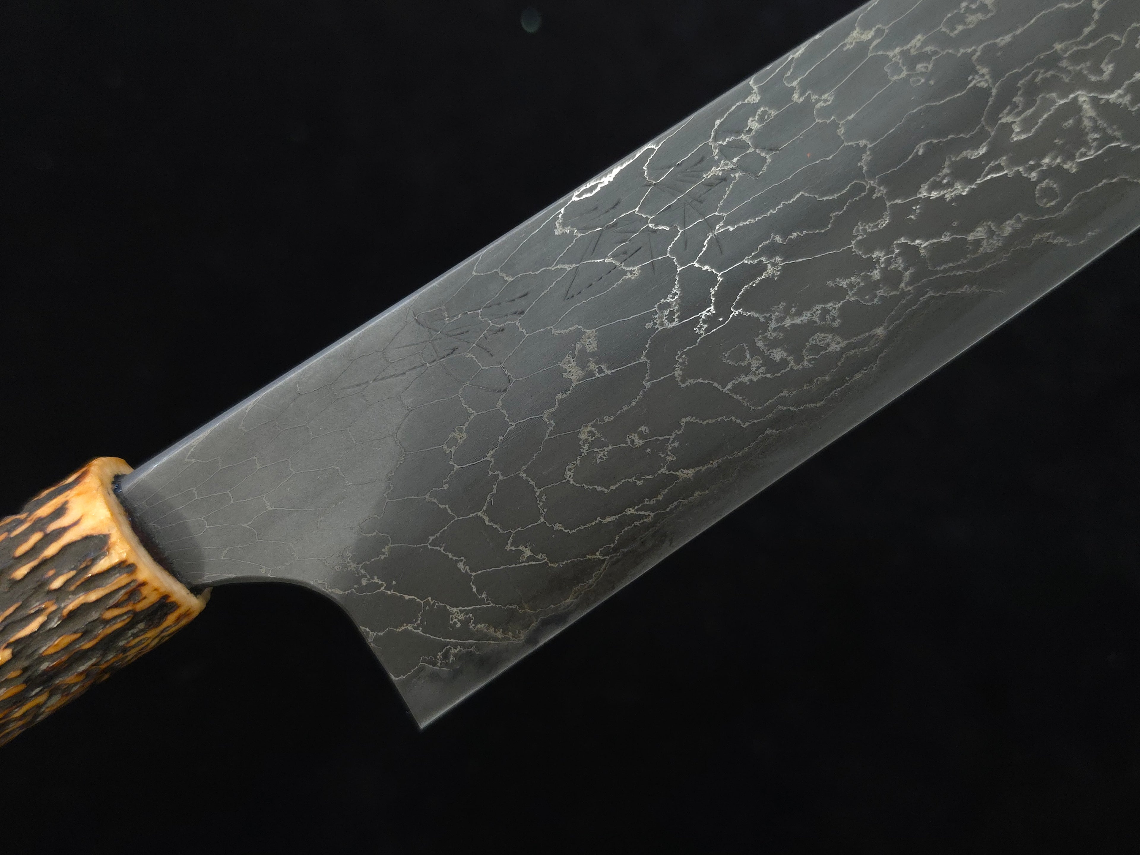 Naoki Mazaki Beads Damascus Shirogami 1 Sujihiki 300mm