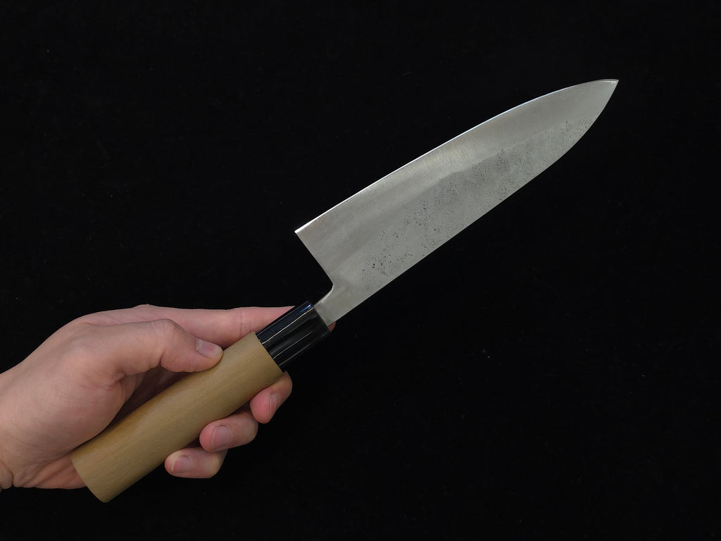Teruyasu Fujiwara Nashiji Shirogami 1 Gyuto 180mm