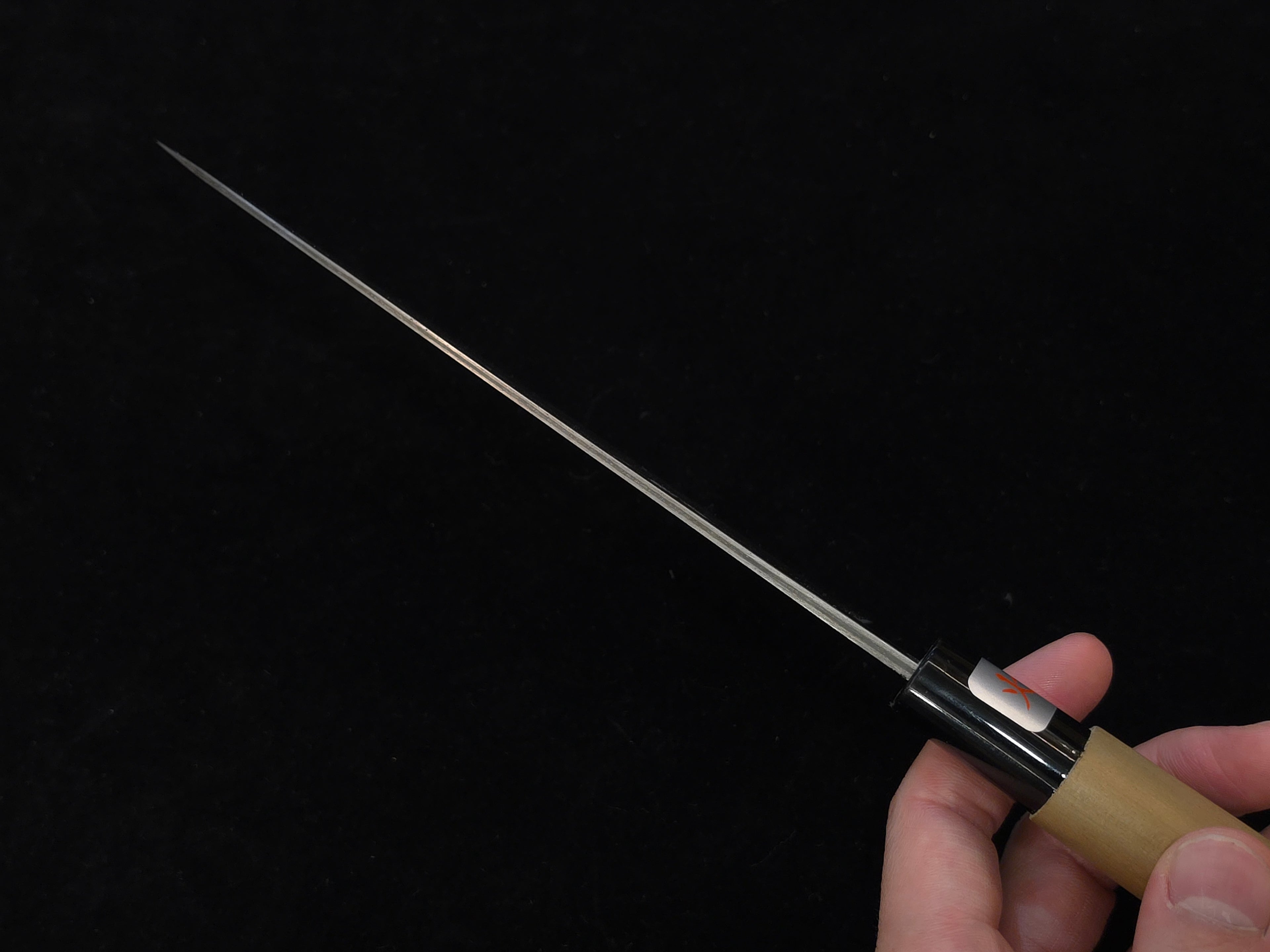 Teruyasu Fujiwara Nashiji Shirogami 1 Gyuto 180mm