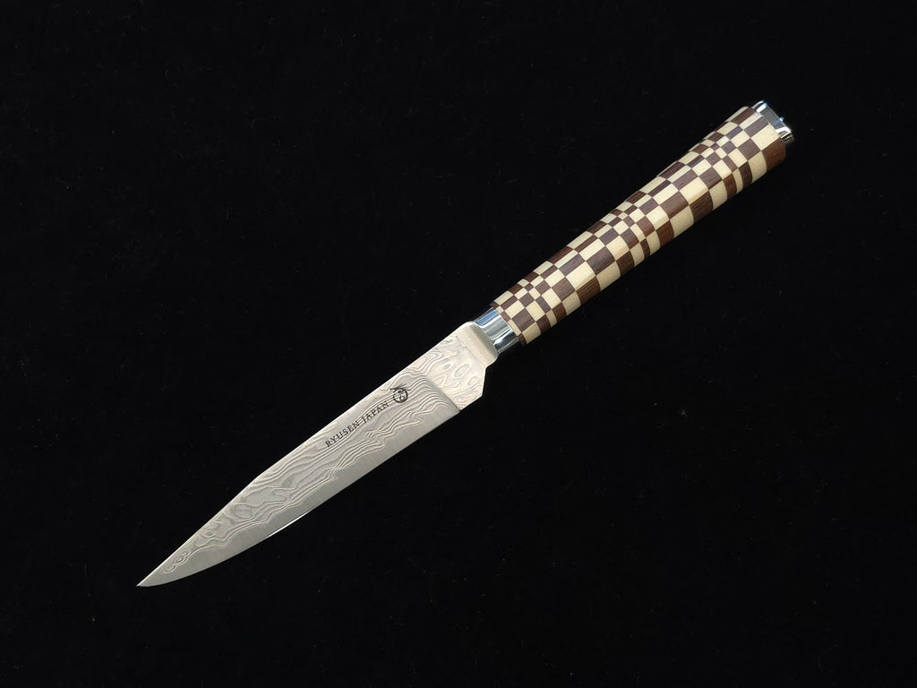 Ryusen ATS-314 Yosegi Steak Knife (Ichimatsu)