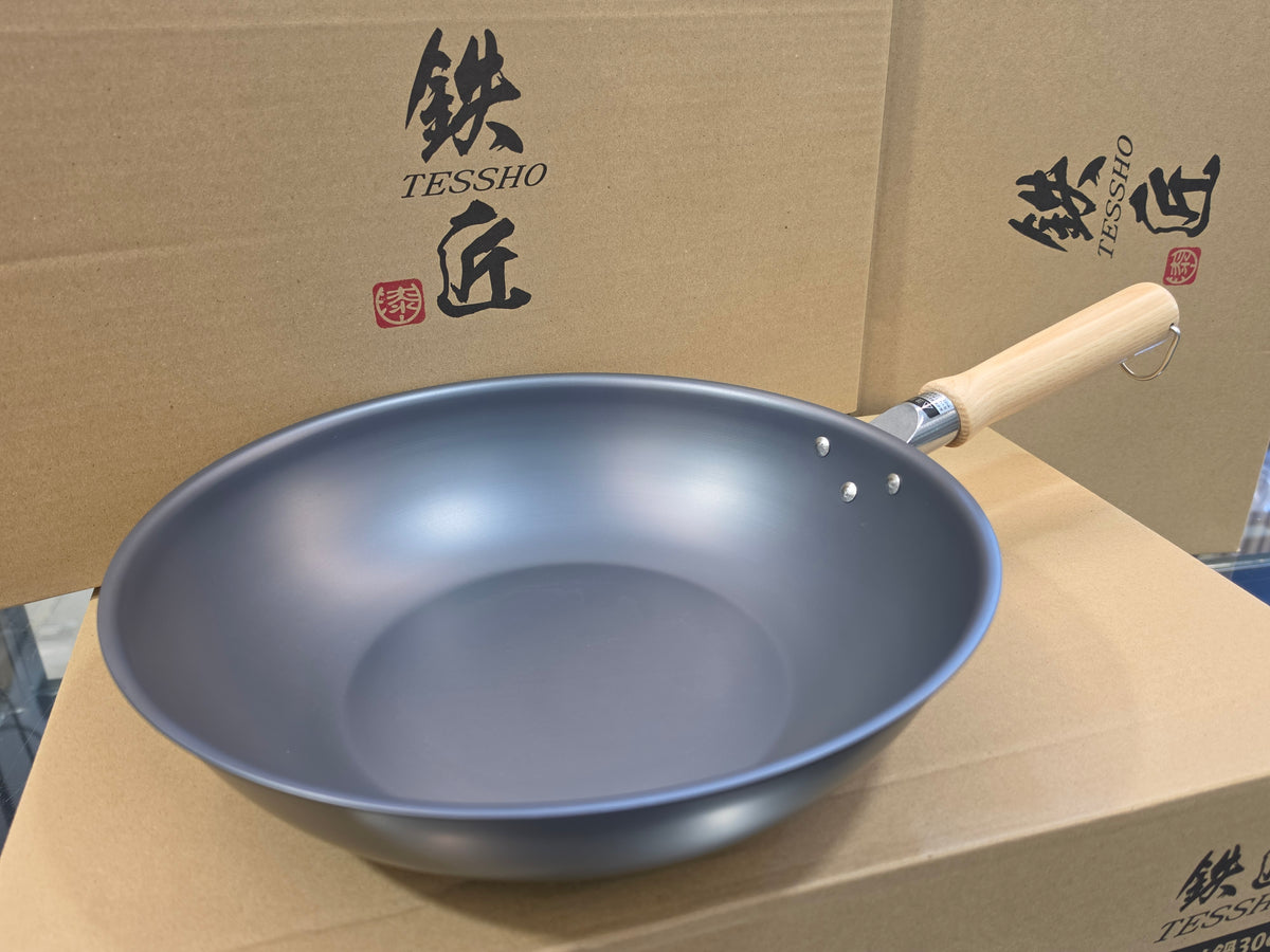 鐵匠窒化鐵平底炒鍋30cm