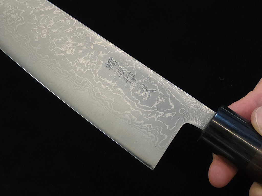 梶原務青二墨流牛刀180mm