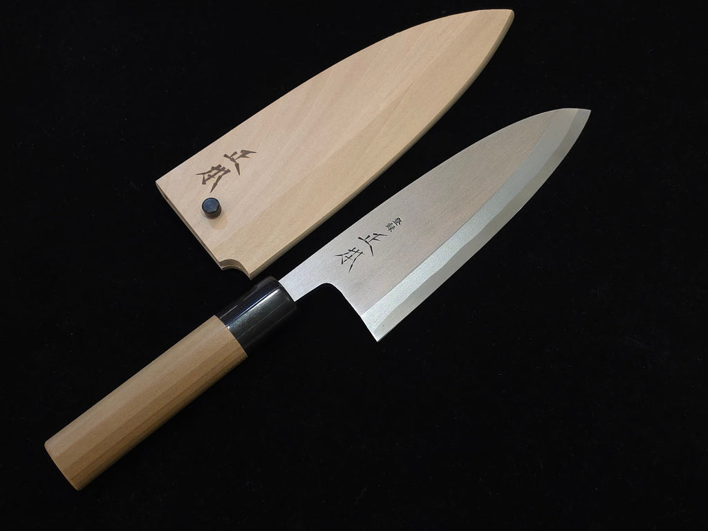 正本總本店白二鋼本霞出刃165mm連鞘