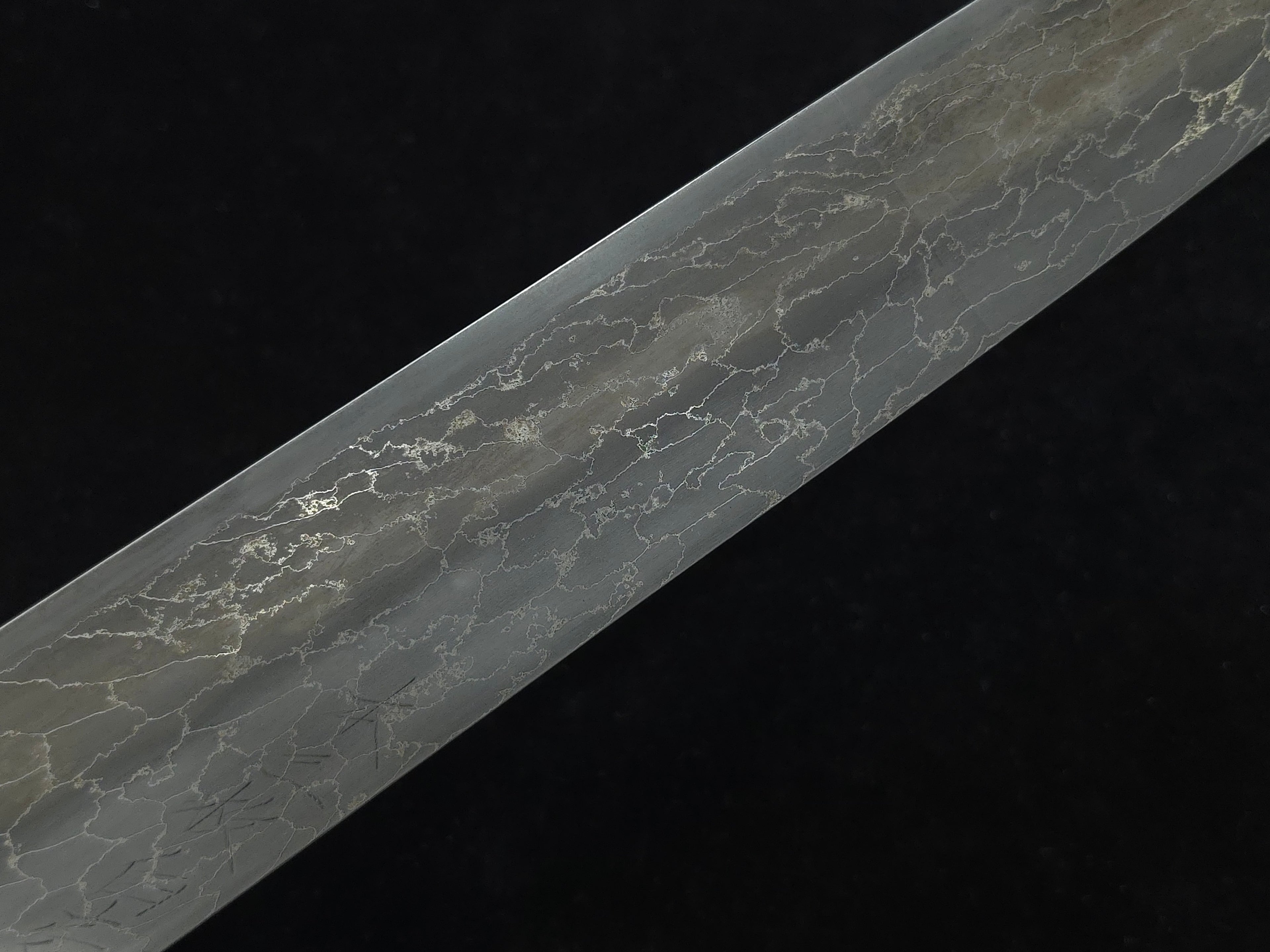 Naoki Mazaki Beads Damascus Shirogami 1 Sujihiki 300mm