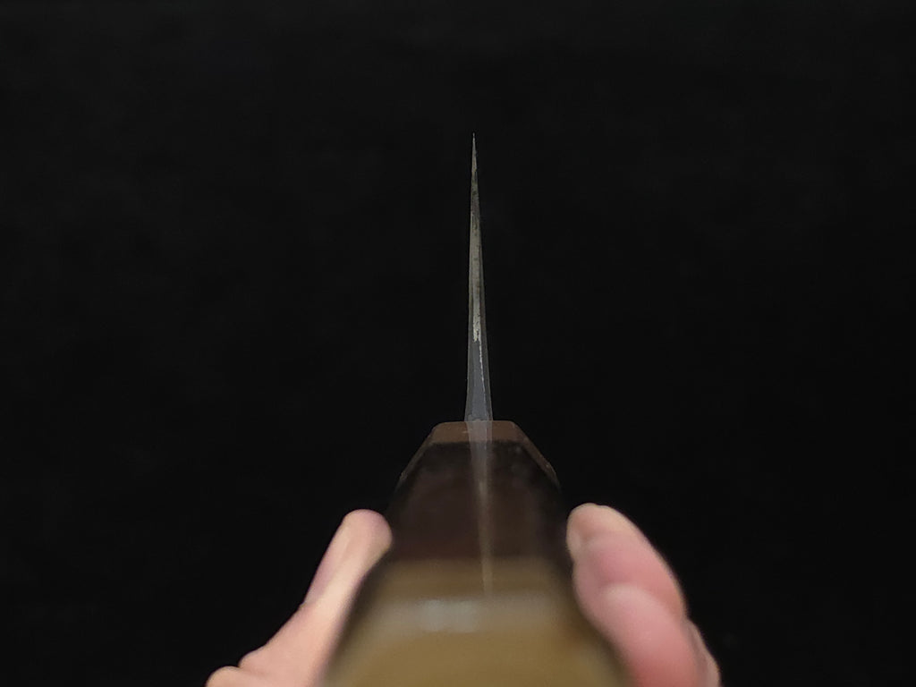 真崎直樹本三枚超青鋼黑打梨地切付牛刀270mm