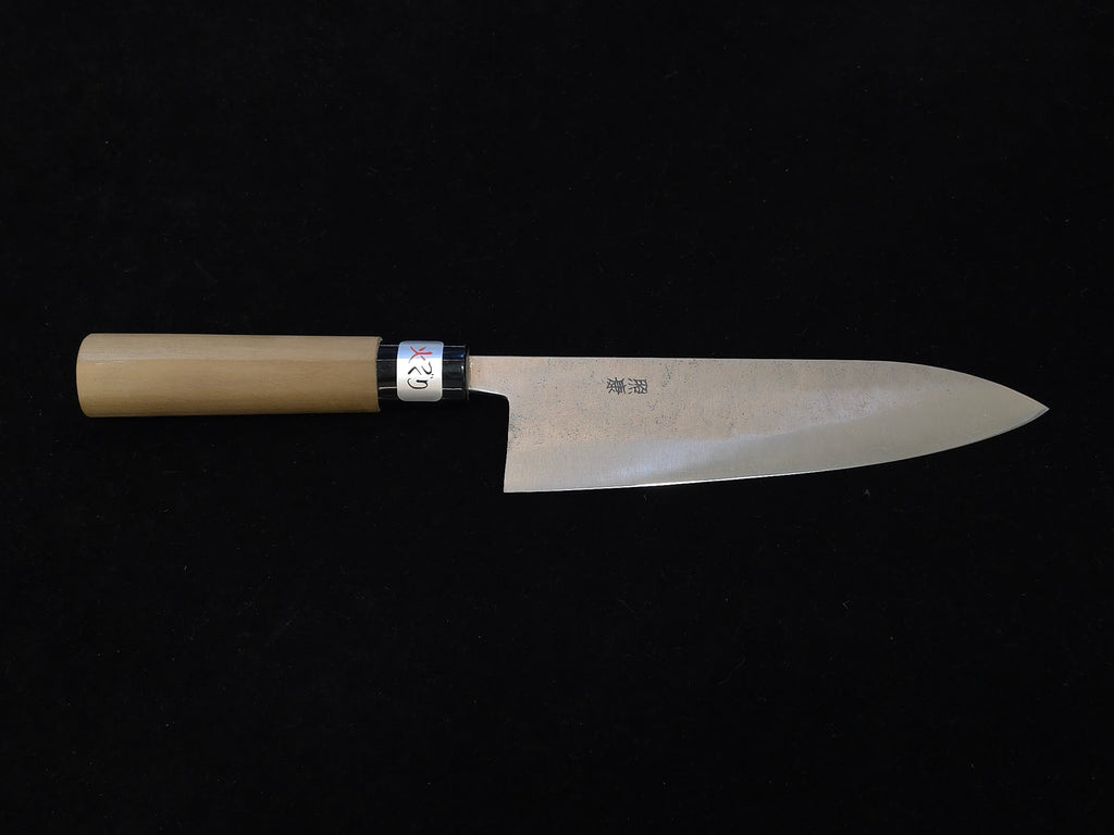 Teruyasu Fujiwara Nashiji Shirogami 1 Gyuto 180mm
