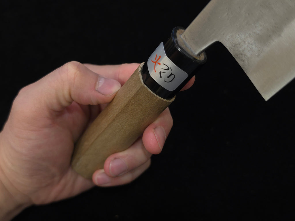 Teruyasu Fujiwara Nashiji Shirogami 1 Gyuto 180mm