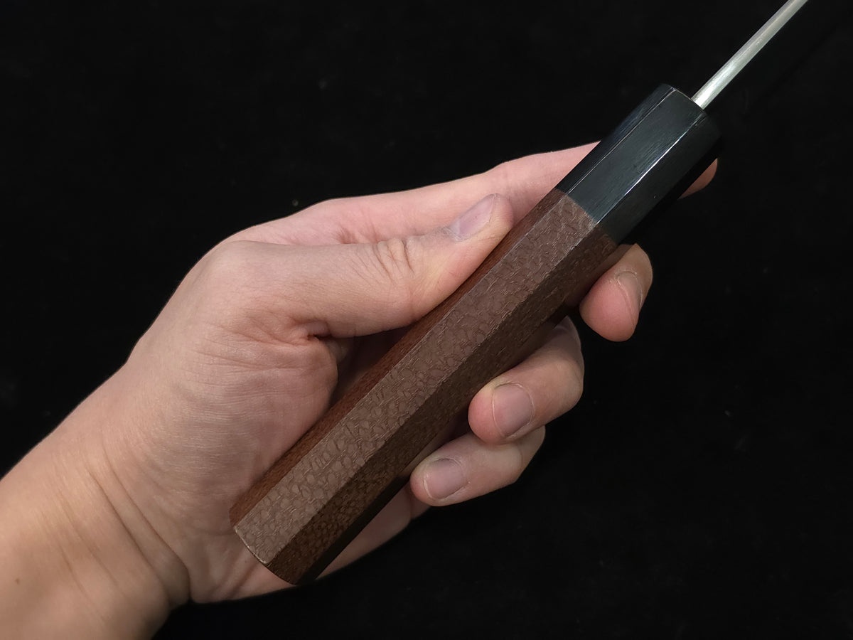 涌井聡宏白二鋼牛刀240mm(龍鱗木手柄)