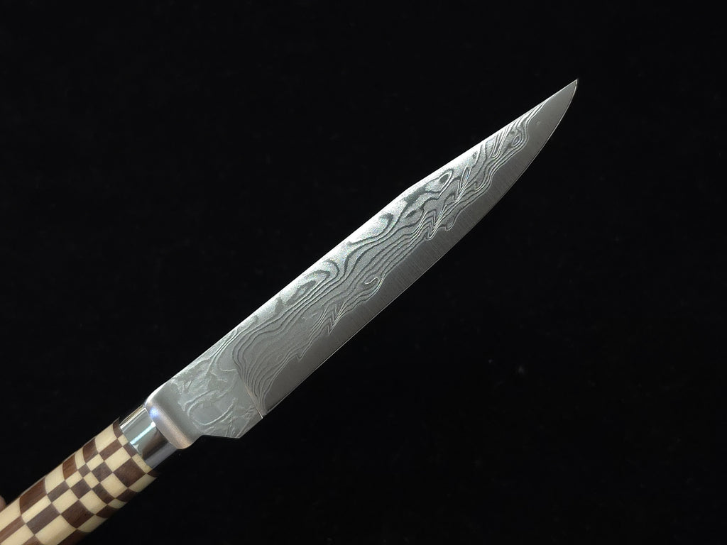Ryusen ATS-314 Yosegi Steak Knife (Ichimatsu)