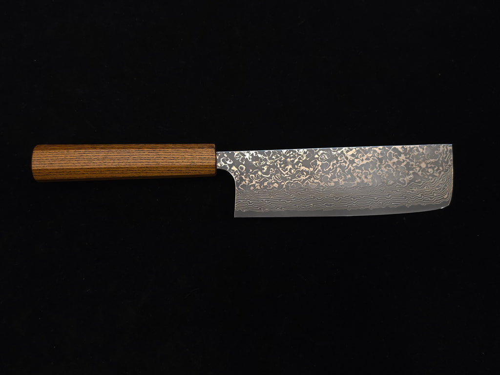加藤義實VG-10黑染大馬士革菜切160mm