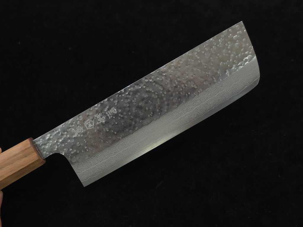 黑崎真VG7鎚目大馬士革菜切165mm