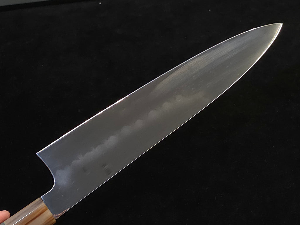 佑成白二鋼水本燒牛刀240mm