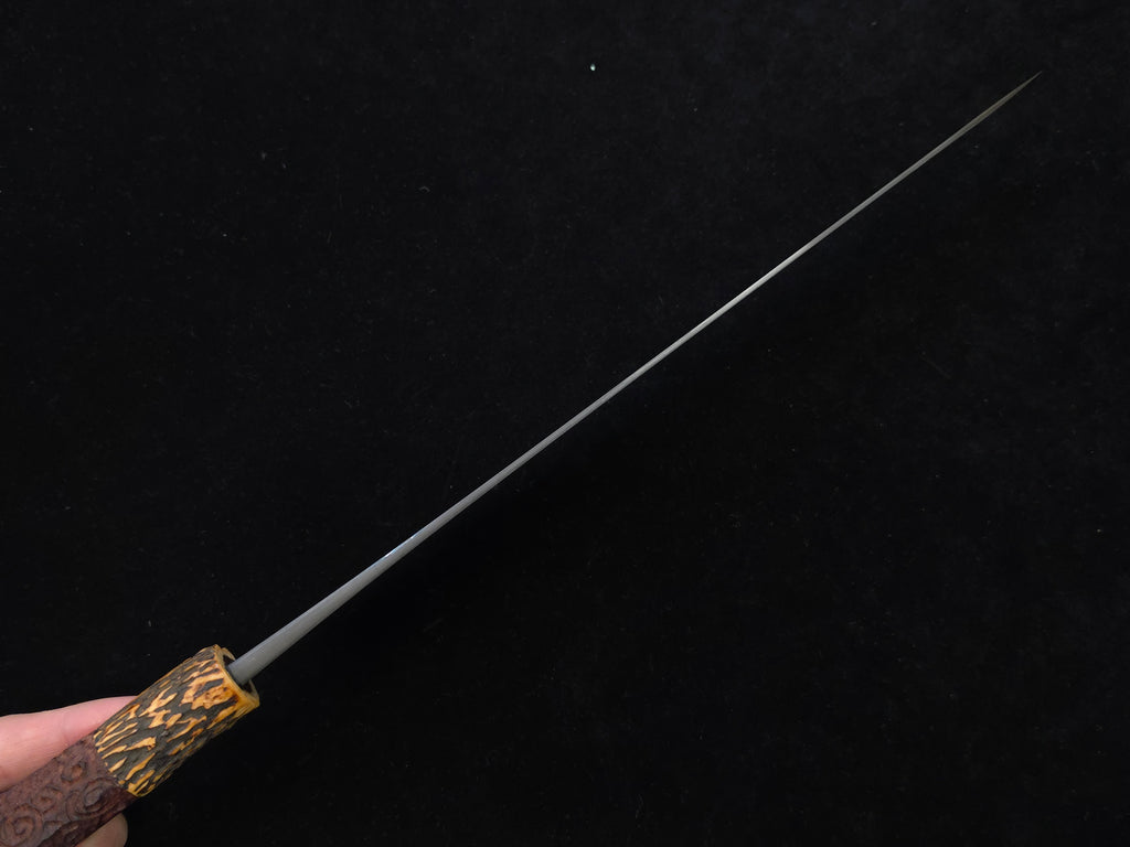 Naoki Mazaki Beads Damascus Shirogami 1 Sujihiki 300mm