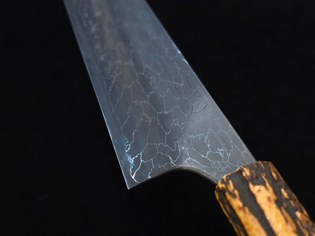 Naoki Mazaki Beads Damascus Shirogami 1 Sujihiki 300mm