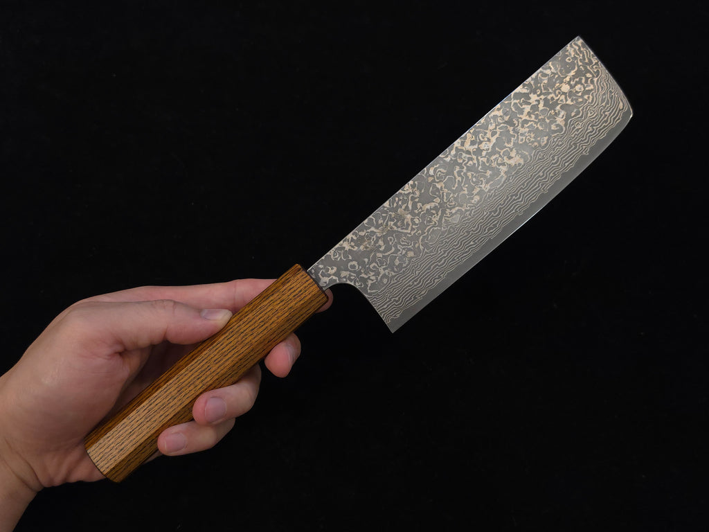 加藤義實VG-10黑染大馬士革菜切160mm
